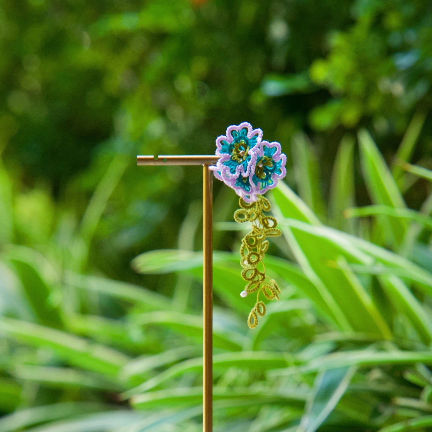 Late summer Tatting Earrings (earrings only)